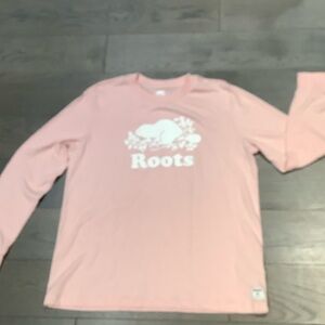 Roots Women’s Soft Pink Long Sleeve Tee